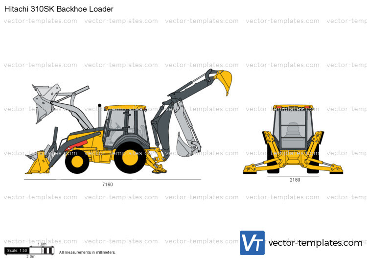 Hitachi 310SK Backhoe Loader