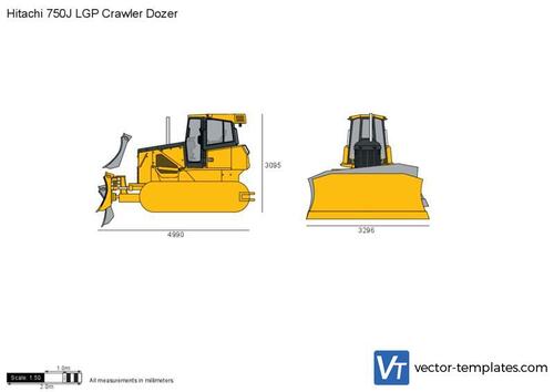 Hitachi 750J LGP Crawler Dozer