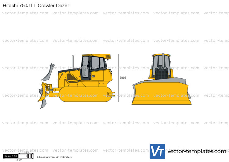 Hitachi 750J LT Crawler Dozer