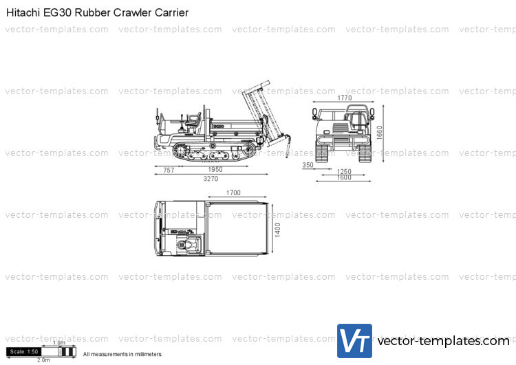 Hitachi EG30 Rubber Crawler Carrier