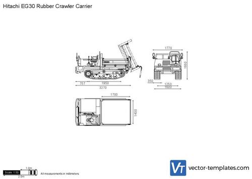 Hitachi EG30 Rubber Crawler Carrier