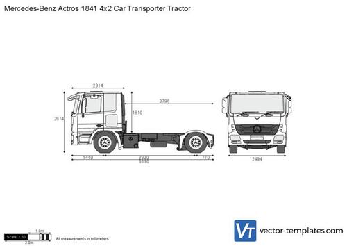 Mercedes-Benz Actros 1841 4x2 Car Transporter Tractor