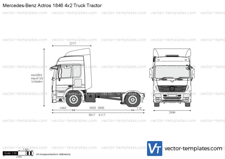 Mercedes-Benz Actros 1846 4x2 Truck Tractor