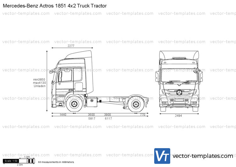 Mercedes-Benz Actros 1851 4x2 Truck Tractor