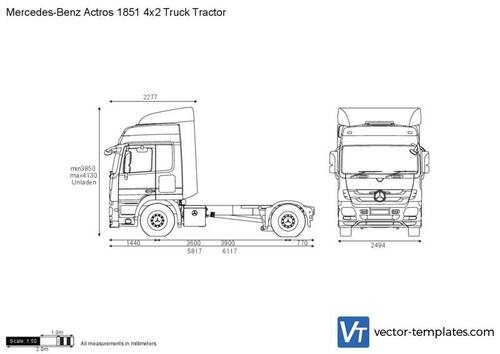 Mercedes-Benz Actros 1851 4x2 Truck Tractor