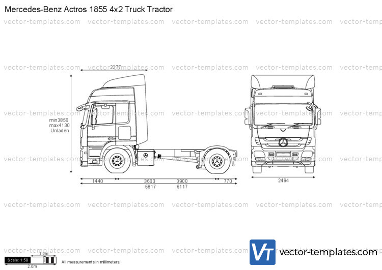 Mercedes-Benz Actros 1855 4x2 Truck Tractor