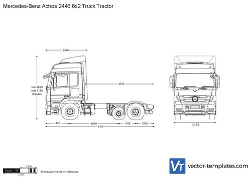 Mercedes-Benz Actros 2446 6x2 Truck Tractor