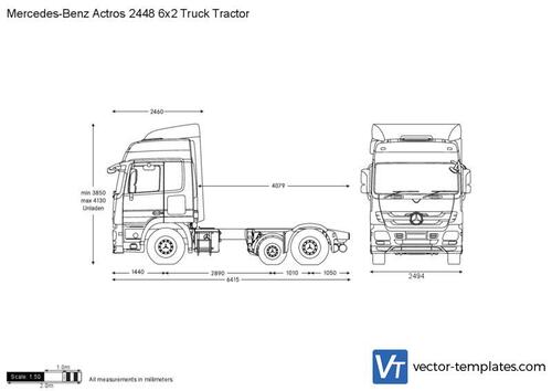 Mercedes-Benz Actros 2448 6x2 Truck Tractor