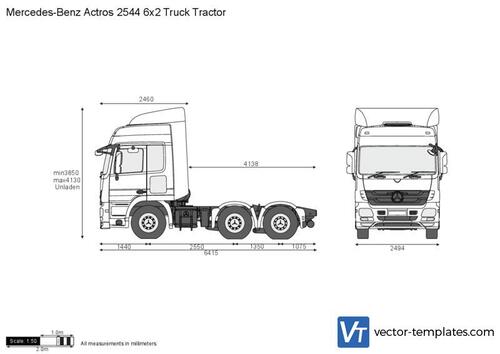 Mercedes-Benz Actros 2544 6x2 Truck Tractor