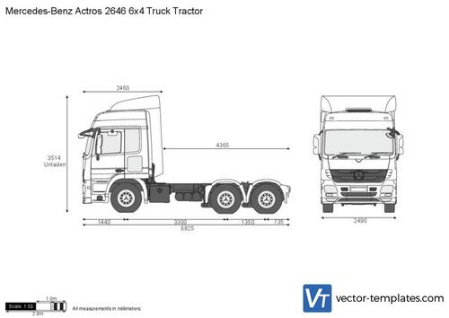 Mercedes-Benz Actros 2646 6x4 Truck Tractor