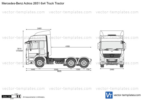 Mercedes-Benz Actros 2651 6x4 Truck Tractor