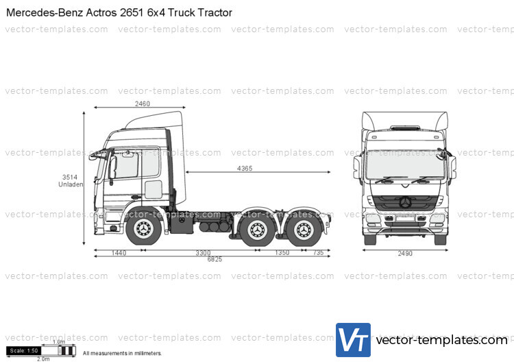 Mercedes-Benz Actros 2651 6x4 Truck Tractor