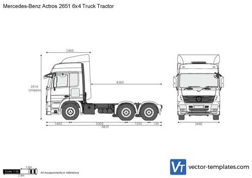 Mercedes-Benz Actros 2651 6x4 Truck Tractor