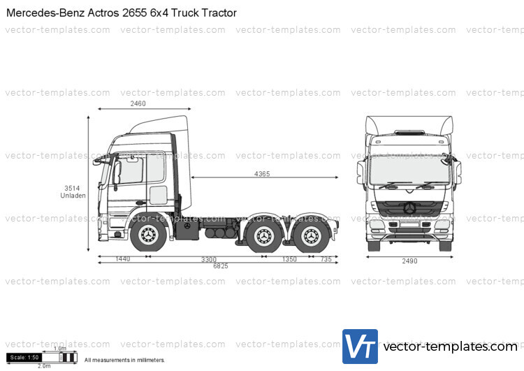 Mercedes-Benz Actros 2655 6x4 Truck Tractor