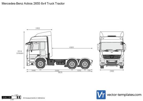 Mercedes-Benz Actros 2655 6x4 Truck Tractor