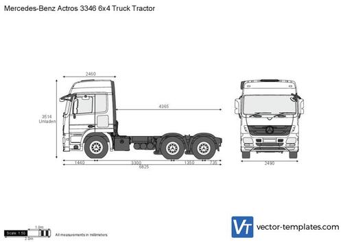 Mercedes-Benz Actros 3346 6x4 Truck Tractor