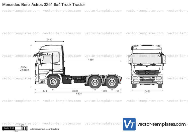 Mercedes-Benz Actros 3351 6x4 Truck Tractor