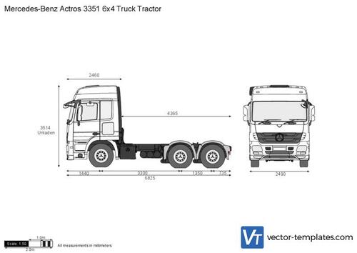 Mercedes-Benz Actros 3351 6x4 Truck Tractor