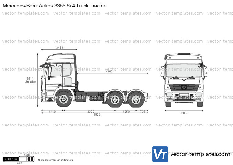 Mercedes-Benz Actros 3355 6x4 Truck Tractor