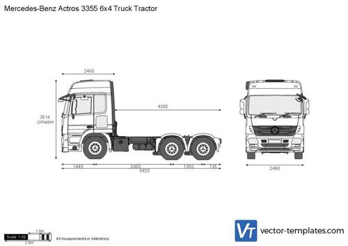 Mercedes-Benz Actros 3355 6x4 Truck Tractor