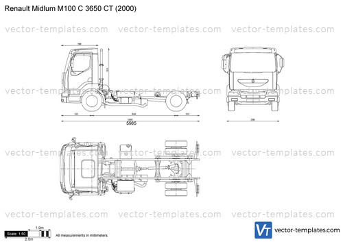 Renault Midlum M100 C 3650 CT