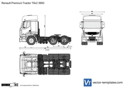 Renault Premium Tractor T6x2 3950