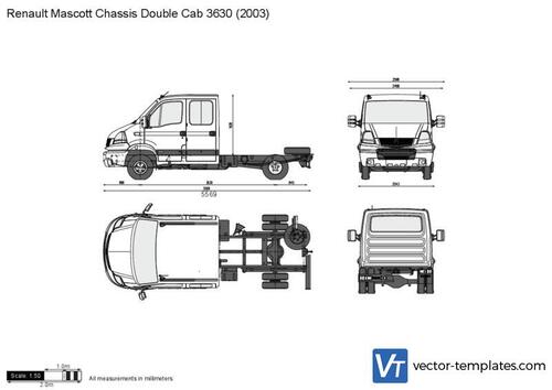 Renault Mascott Chassis Double Cab 3630