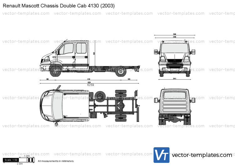 Renault Mascott Chassis Double Cab 4130