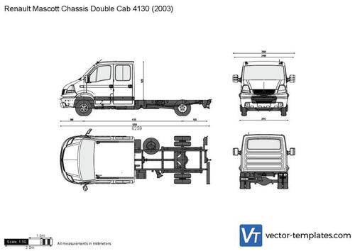 Renault Mascott Chassis Double Cab 4130