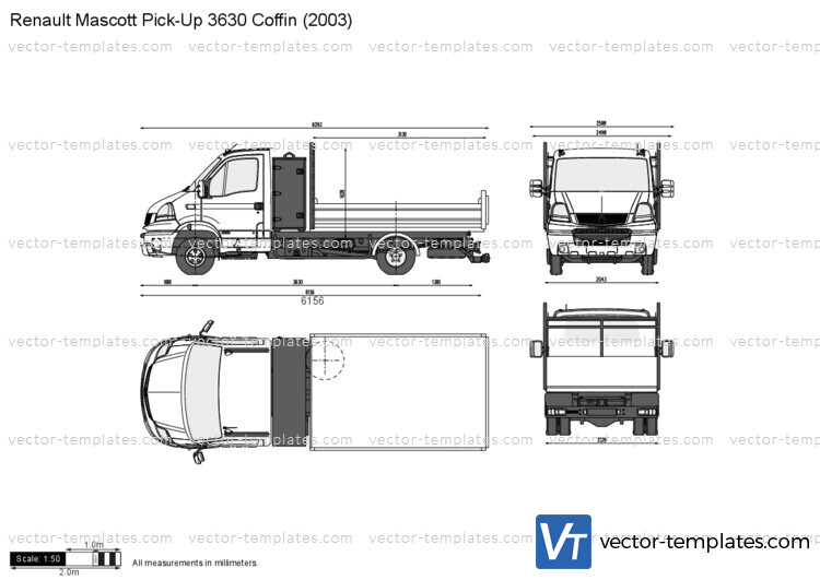 Renault Mascott Pick-Up 3630 Coffin