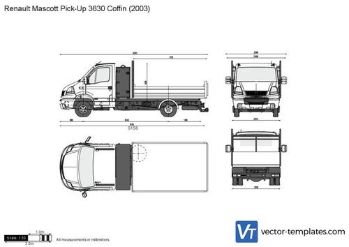 Renault Mascott Pick-Up 3630 Coffin