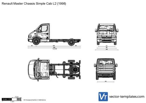 Renault Master Chassis Simple Cab L2