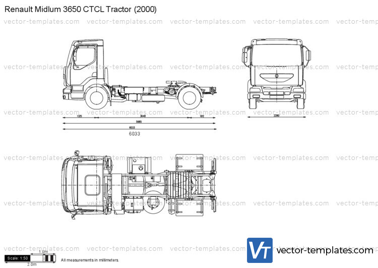 Renault Midlum 3650 CTCL Tractor