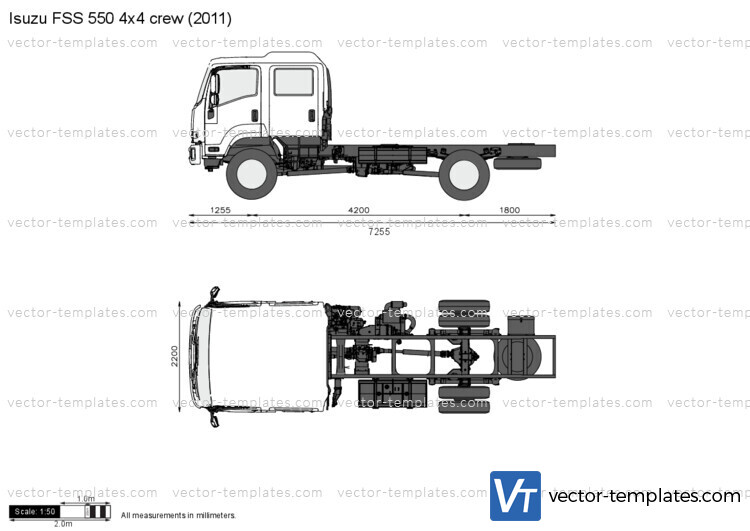 Isuzu FSS 550 4x4 crew