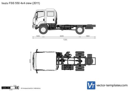 Isuzu FSS 550 4x4 crew