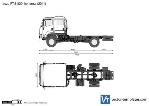 Isuzu FTS 800 4x4 crew