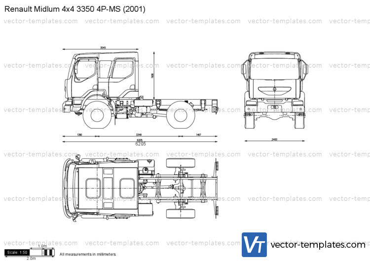 Renault Midlum 4x4 3350 4P-MS