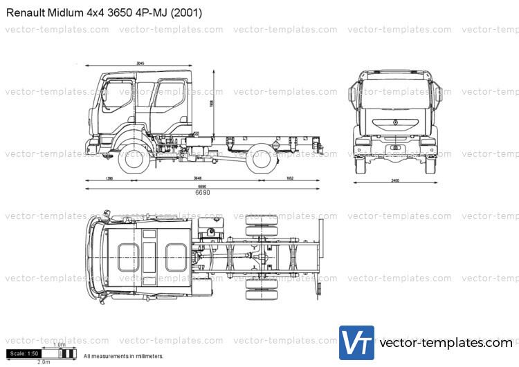 Renault Midlum 4x4 3650 4P-MJ