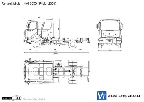 Renault Midlum 4x4 3650 4P-MJ