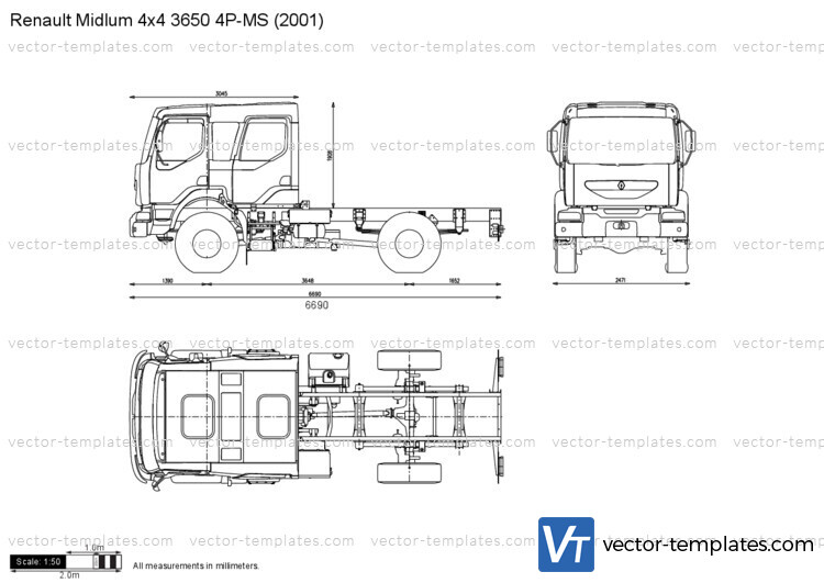 Renault Midlum 4x4 3650 4P-MS