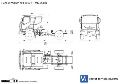 Renault Midlum 4x4 3650 4P-MS