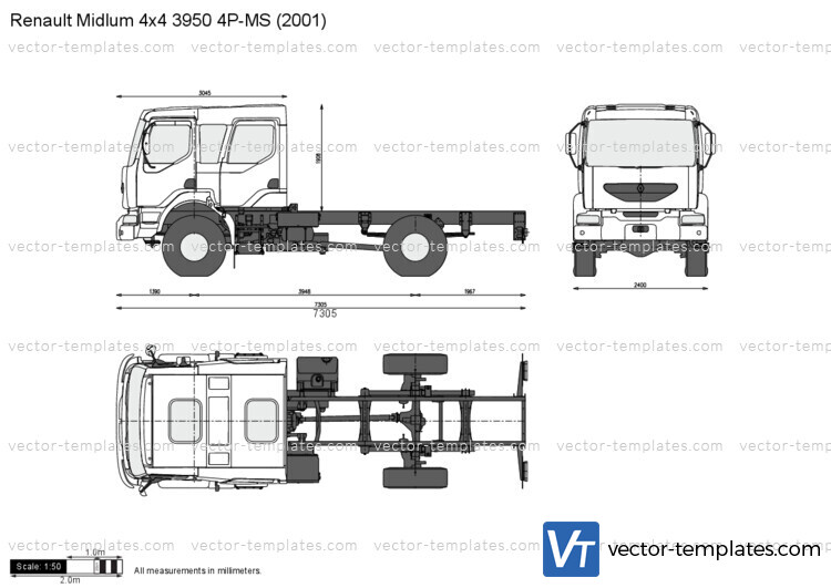 Renault Midlum 4x4 3950 4P-MS