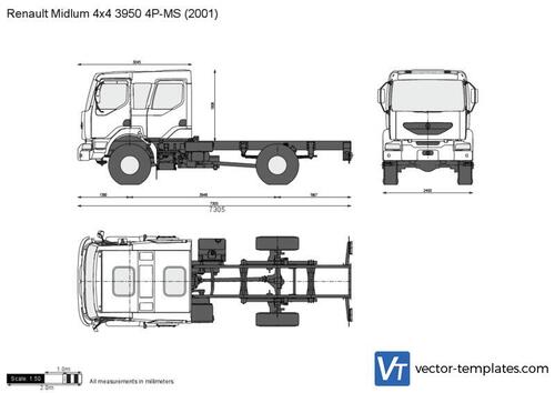 Renault Midlum 4x4 3950 4P-MS