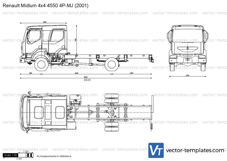 Renault Midlum 4x4 4550 4P-MJ