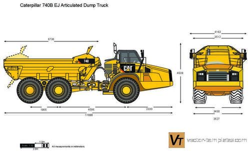 Caterpillar 740B EJ Articulated Dump Truck