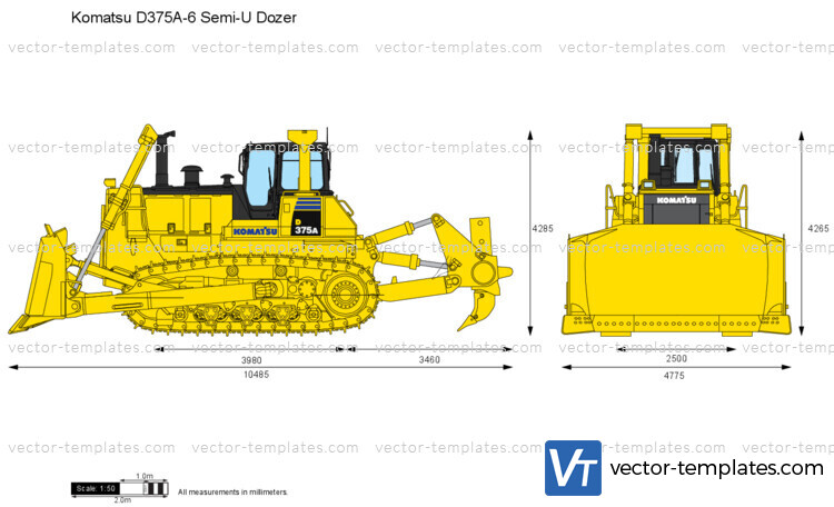 Komatsu D375A-6 Semi-U Dozer