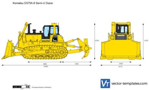 Komatsu D375A-6 Semi-U Dozer