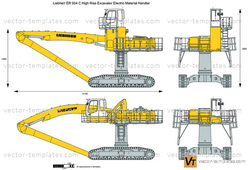 Liebherr ER 934 C High Rise Excavator Electric Material Handler