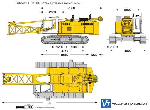 Liebherr HS 835 HD Litronic Hydraulic Crawler Crane