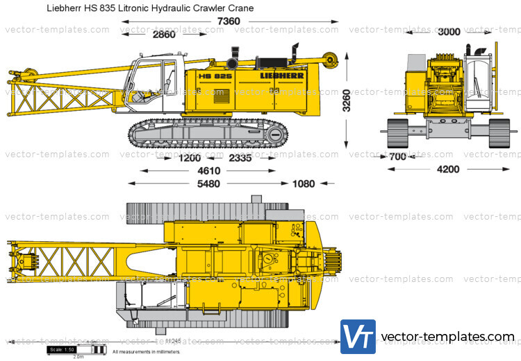 Liebherr HS 835 Litronic Hydraulic Crawler Crane